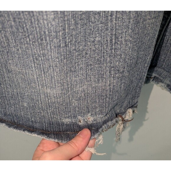 Bongo Jeans 5 Junior's Blue Distressed Flare Leg Thrashed Vintage Y2K Low Rise - Picture 6 of 9